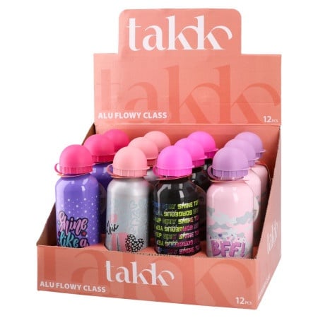 ALU FLOWY CLASS,FLAŠICA ZA VODU,ALUMINIJUMSKA,DEVOJČICE,MIKS 140700